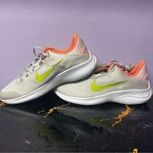 Nike Women's Flex Experience Athletic Shoes - gray and Lime
